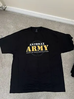 Buy Anthrax T Shirt Official Anthrax Fan Club Shirt 2XL Ex Condition  • 20£