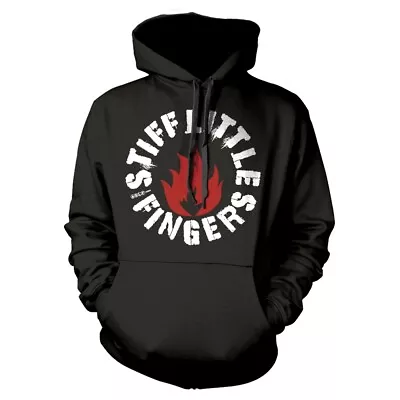 Buy STIFF LITTLE FINGERS - PUNK BLACK Hooded Sweatshirt Small • 18.11£