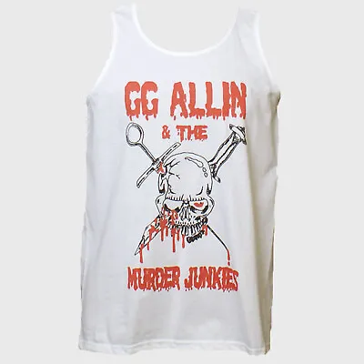 Buy GG Allin Metal Punk Rock Hardcore T-shirt Sleeveless Unisex Vest Tank Top S-3XL • 14.99£