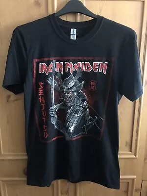 Buy Iron Maiden Senjutsu Cover Distressed Red  T-Shirt Size Medium • 4.99£