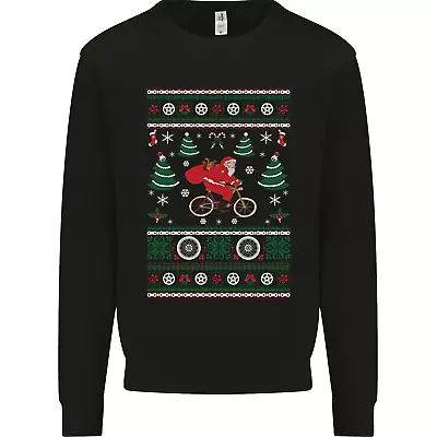 Buy Cycling Santa Claus Christmas Cyclist Kids Sweatshirt Jumper • 15.99£
