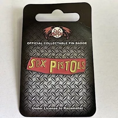 Buy SEX PISTOLS Classic Logo : Die-cut Enamelled Butterfly PIN BADGE Official Merch • 8.99£