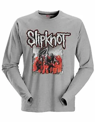 Buy Official Slipknot Self Titled Mens Grey Long Sleeve T Shirt Slipknot Classic Tee • 19.95£