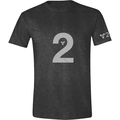 Buy Destiny 2 - Logo Anthracite Melange Men T-Shirt - Officially Licensed Logo • 12.99£