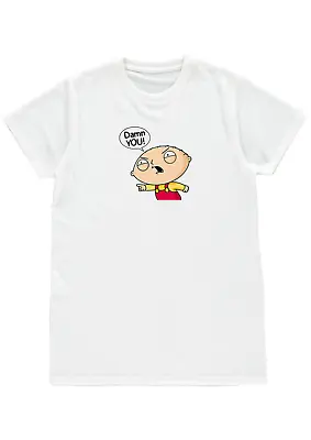 Buy T-shirt Mens Womens Unisex Funny Stewie Griffin Damn You Family Guy Polyester Xl • 11.99£