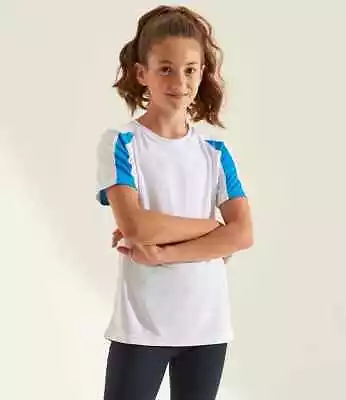 Buy AWDis JC03J Kids Cool Contrast Raglan Sleeves T-Shirt • 8.08£