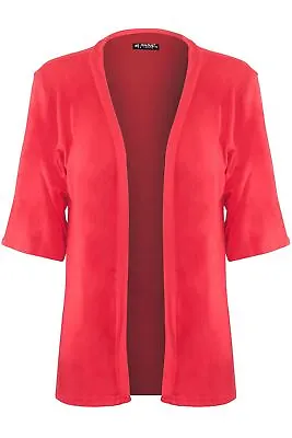 Buy Womens Casual Open Front Cardigan 3/4 Sleeve Cardigan Jacket Ladies Coat Blazer • 4.49£
