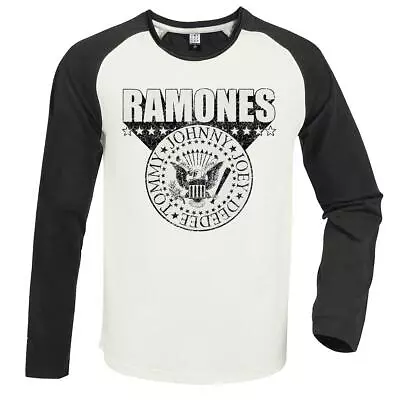 Buy Amplified Unisex Adult 3D Crest Ramones T-Shirt GD1709 • 38.59£