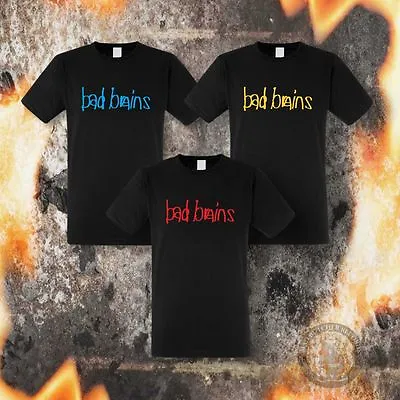 Buy Bad Brains Schrift T-shirt,  3 Schriftfarben, GrÖssen S-5xl • 12.96£