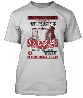 Buy Guns N Roses Inspired Slash V Axl Fight Poster, Men's T-Shirt • 18£