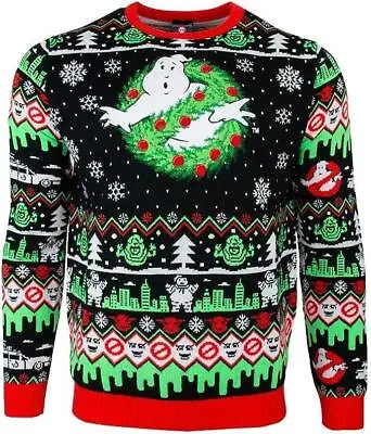 Buy Official Ghostbusters Christmas Jumper Ugly Sweater • 47.99£