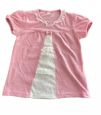 Buy Kawaii Coquette Lolita Top S - M T Shirt Tee Lace Pink Bow Y2k Harajuku Fairy • 9.45£