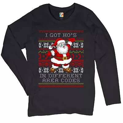 Buy I Got Ho's In Different Area Codes Women's Long Sleeve T-shirt Ugly Sweater • 28.30£