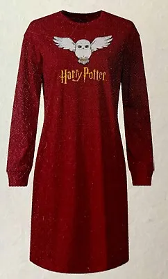 Buy WIZARDING WORLD Harry Potter Hedwig  Hogwarts /Pajama Nightgow/ Sleep Shirt S • 36.99£