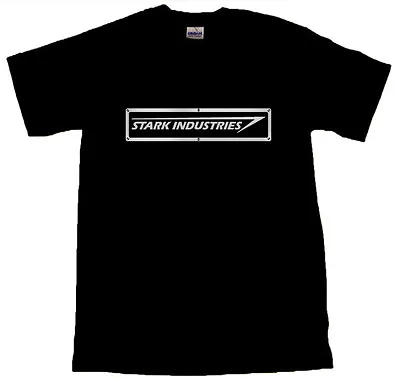 Buy Stark Industries Silver Logo Cool T-SHIRT ALL SIZES # Black • 10.99£
