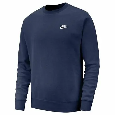 Buy Nike Sweatshirt Mens Crew Top Jumper Fleece Hoody Sport Top Sweatshirt Navy • 99.99£