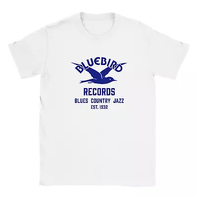 Buy Bluebird Records Unisex T-Shirt Record Label Tee Blues Jazz 78 RPM • 23.67£