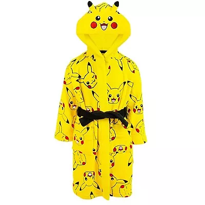 Buy Pokemon Childrens/Kids Pikachu Faces Dressing Gown NS6334 • 26.59£