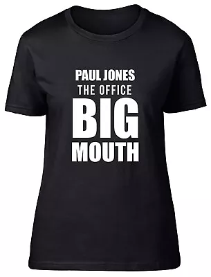 Buy Personalised The Office Big Mouth Fitted Womens Ladies T Shirt • 8.99£
