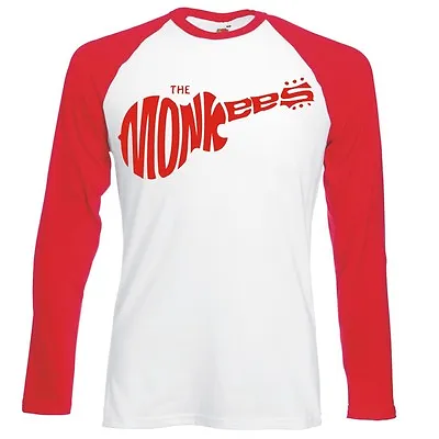 Buy The Monkees  Guitar Logo  Unisex, Raglan, Longsleeve Baseball T-shirt • 16.99£