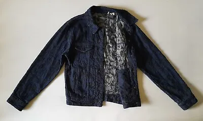 Buy LEVI'S MADE & CRAFTED DENIM TRUCKER JACKET XS S Dark Blue Embroidered RARE LVC • 32.99£