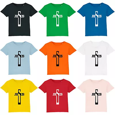 Buy Jesus Cross T-Shirt Christian Cross Crucifix Religious Church Greece Love Top • 11.99£