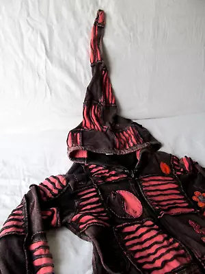 Buy Nepal PIXIE Hoodie Jacket Cotton Size 10  Boho Festival Om Psytrance Alt Fairy • 18.50£
