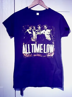 Buy All Time Low - 2013 Vintage  Band Photo  Black Ladies T-shirt (xl)   • 7.99£