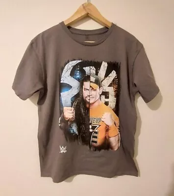 Buy WWE Roman Reigns John Cena Boys Tshirt Size XL Genuine Merch Bloodline Usos WWF • 5.17£