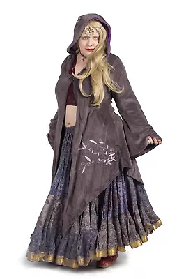 Buy Velvet Faery Goddess Jacket, Boho Goa Psy Trance Coat Plus Size Pagan Clothing • 75£