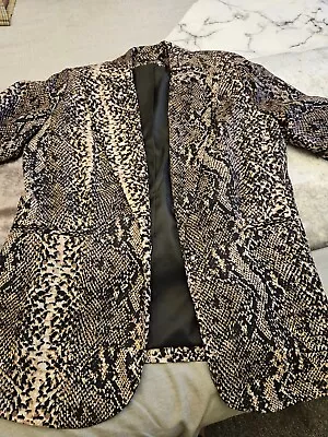 Buy Snake Print Jacket From Very Size 12 - Used Good Condition Worn Around 6 Times • 4£