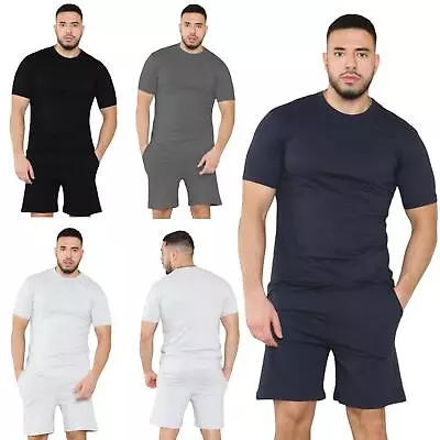 Buy Mens Pyjamas Shorts Set Short Sleeve Nightwear Pjs Loungewear Cotton Size S-XL • 9.99£