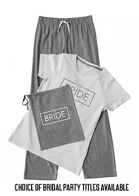 Buy Bridal Party Bride Squad Ladies/Womens Pyjama Set Bag Pajamas Hen Party Wedding • 26.50£