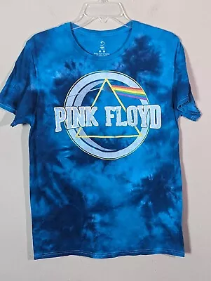 Buy Pink-Floyd Tie-Dye Shirt XL 1973 North-America Tour Merch Blue Graphic Tee Med • 15.12£