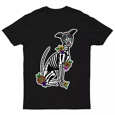 Buy Day Of The Dead Mexican T-Shirt Sugar Skull Dia De Los Muertos Gothic #V#DD179 • 11.99£