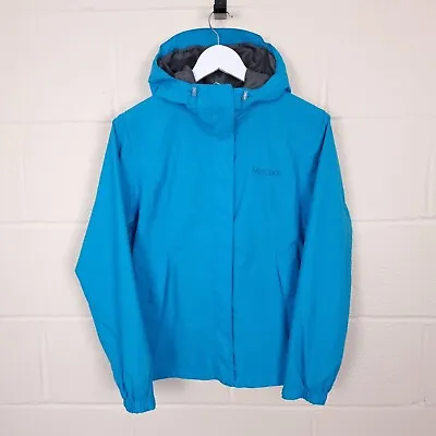 Buy MARMOT Jacket Womens S Small Blue Waterproof Rain Coat Windbreaker Hooded Lined • 24.90£