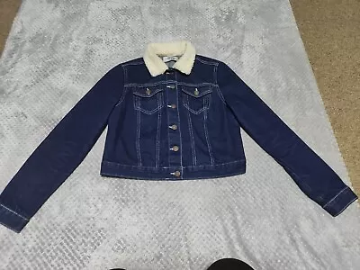 Buy Ladies Denim Jacket With Faux Fur Collar. UK12. VERY GOOD CONDITION  • 13£