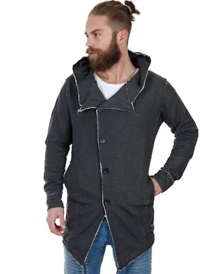 Buy Redbridge Men's Sweat Jacket Cardigan Pullover Hoody Long Oversize Hood A • 31.80£