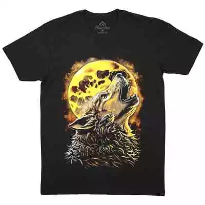 Buy Wolf Howling Mens T-Shirt Animals Full Moon Wildlife Nature Forest E309 • 13.99£