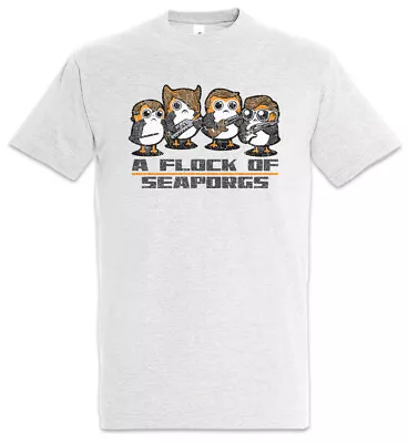 Buy A Flock Of Seaporgs T-Shirt Star Porg Porgs Fun Wars Band Music Teacher Drummer • 21.59£