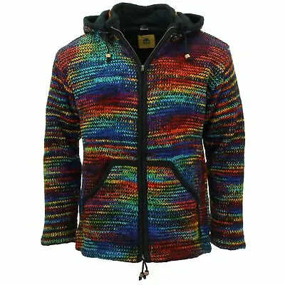 Buy Hoodie Jumper LoudElephant Hoody RAINBOW SPACE DYE Cardigan Jacket Fleece Zipped • 64.90£