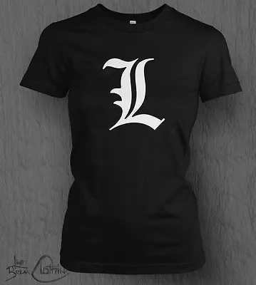 Buy Death Note T-shirt Death Note L WOMEN'S LADY FIT, Light, Anime, Manga, One Piece • 13.99£