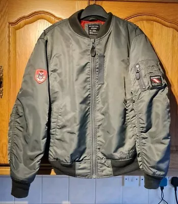 Buy Superdry Men's Bomber Jacket Size UK M 40  Chest Grey  • 30£