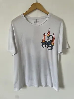 Buy All Saints Stinger T Shirt Small Scorpion Graphic White  • 13.49£