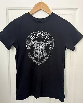 Buy Black Harry Potter Hogwarts T-Shirt For Kids (size 11-12 Yrs) • 0.50£