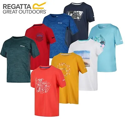 Buy Regatta Kids Boys Girls Summer T Shirt Tops Massive Clearance Up To 80% Off RRP • 4.99£
