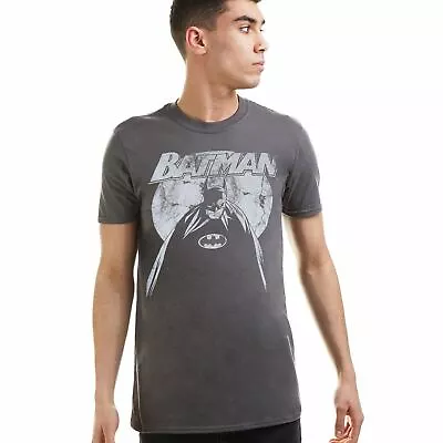 Buy Official DC Comics Mens Batman Nightfall T-shirt Grey Sizes S - XXL • 11.99£