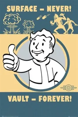 Buy Impact Merch. Poster: Fallout 4 - Vault Forever 610mm X 915mm #128 • 8.03£