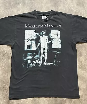 Buy Vintage Original Marilyn Manson 1996 T Shirt 90s Tour Shirt XL • 178£