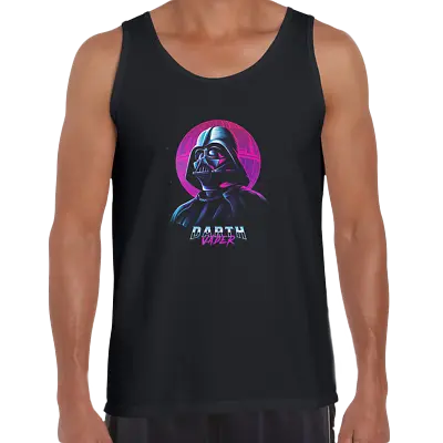 Buy Iconic Darth Vader Death Star Movie Neon Punk Retro Black Tank Top • 14.99£